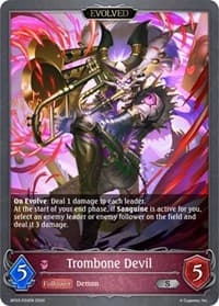 Trombone Devil- P24EN (Foil) - BP03: Flame of Laevateinn - Shadowverse: Evolve card