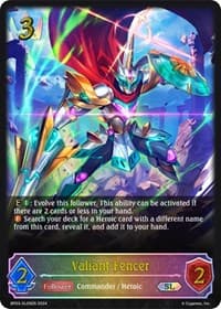Valiant Fencer (SL) - BP03: Flame of Laevateinn - Shadowverse: Evolve card