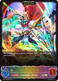 Valiant Fencer (Evolved) (SL) - BP03: Flame of Laevateinn - Shadowverse: Evolve card