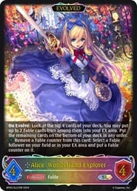 Alice, Wonderland Explorer (Evolved) (SL) - BP03: Flame of Laevateinn - Shadowverse: Evolve card