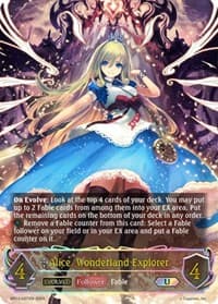 Alice, Wonderland Explorer (U) - BP03: Flame of Laevateinn - Shadowverse: Evolve card