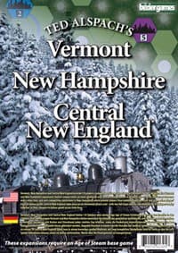 Age of Steam Expansion: Vermont, New Hampshire & Central New England - Bezier Games - Boardgames card