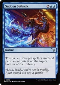 Sudden Setback (b) - Murders at Karlov Manor - Magic: The Gathering card