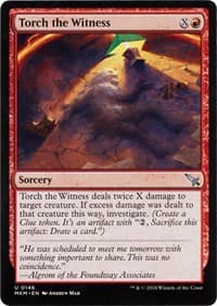 Torch the Witness (b) - Murders at Karlov Manor - Magic: The Gathering card