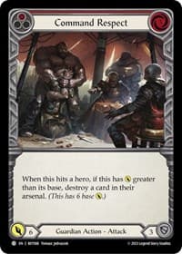 Command Respect (Red) - Blitz Deck: Heavy Hitters - Betsy - Flesh and Blood TCG card
