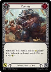 Concuss (Red) - Blitz Deck: Heavy Hitters - Betsy - Flesh and Blood TCG card