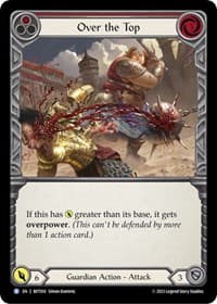 Over the Top (Red) - Blitz Deck: Heavy Hitters - Betsy - Flesh and Blood TCG card