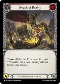 Smack of Reality - Blitz Deck: Heavy Hitters - Betsy - Flesh and Blood TCG card