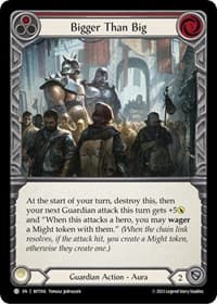 Bigger Than Big (Red) - Blitz Deck: Heavy Hitters - Betsy - Flesh and Blood TCG card