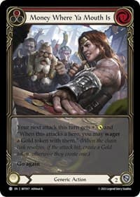 Money Where Ya Mouth Is (Red) - Blitz Deck: Heavy Hitters - Betsy - Flesh and Blood TCG card
