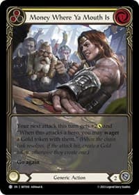 Money Where Ya Mouth Is (Yellow) - Blitz Deck: Heavy Hitters - Betsy - Flesh and Blood TCG card