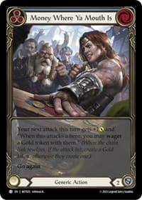 Money Where Ya Mouth Is (Blue) - Blitz Deck: Heavy Hitters - Betsy - Flesh and Blood TCG card