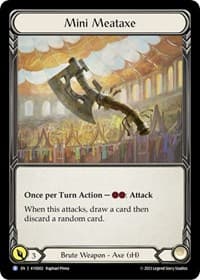 Mini Meataxe - Blitz Deck: Heavy Hitters - Kayo - Flesh and Blood TCG card