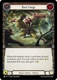 Bare Fangs (Red) - Blitz Deck: Heavy Hitters - Kayo - Flesh and Blood TCG card