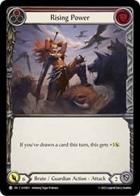 Rising Power (Red) - Blitz Deck: Heavy Hitters - Kayo - Flesh and Blood TCG card
