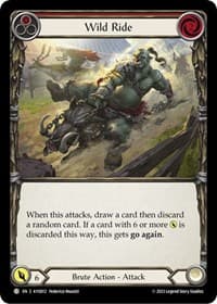 Wild Ride (Red) - Blitz Deck: Heavy Hitters - Kayo - Flesh and Blood TCG card