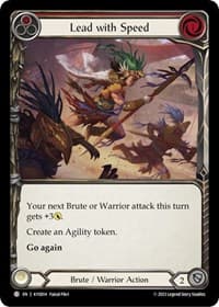 Lead with Speed (Red) (KYO014) - Blitz Deck: Heavy Hitters - Kayo - Flesh and Blood TCG card