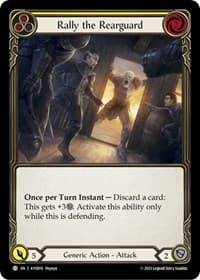 Rally the Rearguard (Yellow) - Blitz Deck: Heavy Hitters - Kayo - Flesh and Blood TCG card