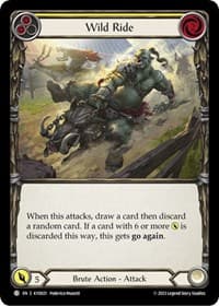 Wild Ride (Yellow) - Blitz Deck: Heavy Hitters - Kayo - Flesh and Blood TCG card