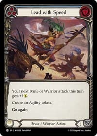 Lead with Speed (Blue) - Blitz Deck: Heavy Hitters - Kayo - Flesh and Blood TCG card