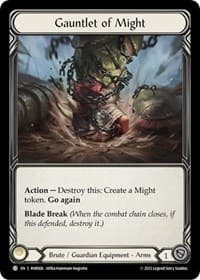 Gauntlet of Might - Blitz Deck: Heavy Hitters - Rhinar - Flesh and Blood TCG card