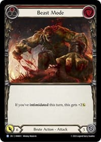 Beast Mode (Red) - Blitz Deck: Heavy Hitters - Rhinar - Flesh and Blood TCG card