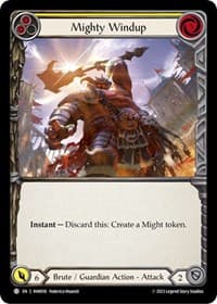 Mighty Windup (Yellow) - Blitz Deck: Heavy Hitters - Rhinar - Flesh and Blood TCG card