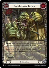 Bonebreaker Bellow (Blue) - Blitz Deck: Heavy Hitters - Rhinar - Flesh and Blood TCG card