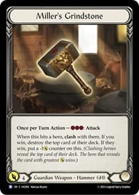 Miller's Grindstone - Blitz Deck: Heavy Hitters - Victor - Flesh and Blood TCG card