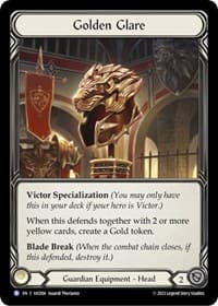Golden Glare - Blitz Deck: Heavy Hitters - Victor - Flesh and Blood TCG card