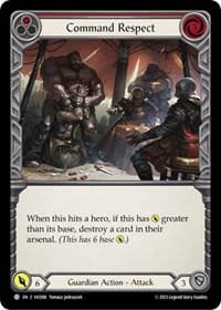 Command Respect (Red) - Blitz Deck: Heavy Hitters - Victor - Flesh and Blood TCG card