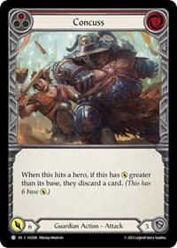 Concuss (Red) - Blitz Deck: Heavy Hitters - Victor - Flesh and Blood TCG card
