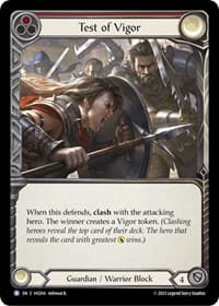 Test of Vigor - Blitz Deck: Heavy Hitters - Victor - Flesh and Blood TCG card