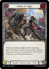 Clash of Vigor (Blue) - Blitz Deck: Heavy Hitters - Victor - Flesh and Blood TCG card