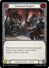 Command Respect (Blue) - Blitz Deck: Heavy Hitters - Victor - Flesh and Blood TCG card