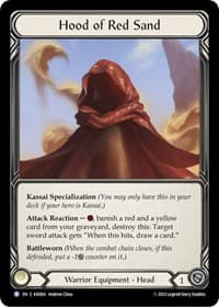 Hood of Red Sand - Blitz Deck: Heavy Hitters - Kassai - Flesh and Blood TCG card
