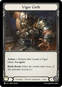 Vigor Girth - Blitz Deck: Heavy Hitters - Kassai - Flesh and Blood TCG card