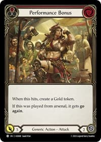 Performance Bonus (Red) - Blitz Deck: Heavy Hitters - Kassai - Flesh and Blood TCG card