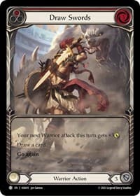 Draw Swords (Red) - Blitz Deck: Heavy Hitters - Kassai - Flesh and Blood TCG card