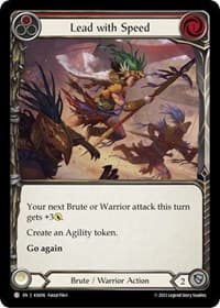 Lead with Speed (Red) - Blitz Deck: Heavy Hitters - Kassai - Flesh and Blood TCG card