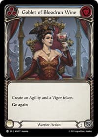 Goblet of Bloodrun Wine - Blitz Deck: Heavy Hitters - Kassai - Flesh and Blood TCG card