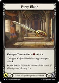 Parry Blade - Blitz Deck: Heavy Hitters - Olympia - Flesh and Blood TCG card