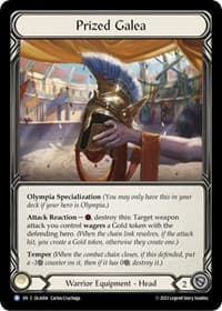 Prized Galea - Blitz Deck: Heavy Hitters - Olympia - Flesh and Blood TCG card