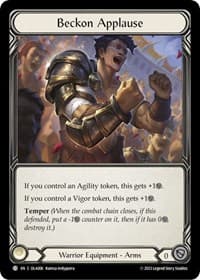 Beckon Applause - Blitz Deck: Heavy Hitters - Olympia - Flesh and Blood TCG card