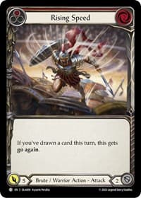 Rising Speed (Red) - Blitz Deck: Heavy Hitters - Olympia - Flesh and Blood TCG card