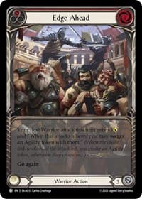 Edge Ahead (Red) - Blitz Deck: Heavy Hitters - Olympia - Flesh and Blood TCG card