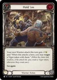 Hold 'em (Red) - Blitz Deck: Heavy Hitters - Olympia - Flesh and Blood TCG card