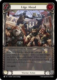 Edge Ahead (Yellow) - Blitz Deck: Heavy Hitters - Olympia - Flesh and Blood TCG card