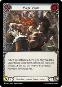Wage Vigor (Blue) - Blitz Deck: Heavy Hitters - Olympia - Flesh and Blood TCG card