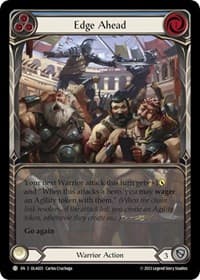 Edge Ahead (Blue) - Blitz Deck: Heavy Hitters - Olympia - Flesh and Blood TCG card